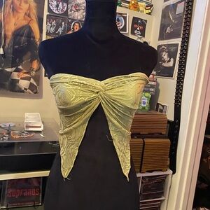 3/$25 Green Strapless Top